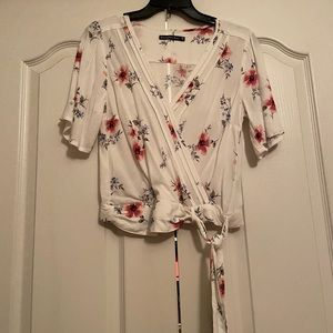 Abercrombie & Fitch crop floral top